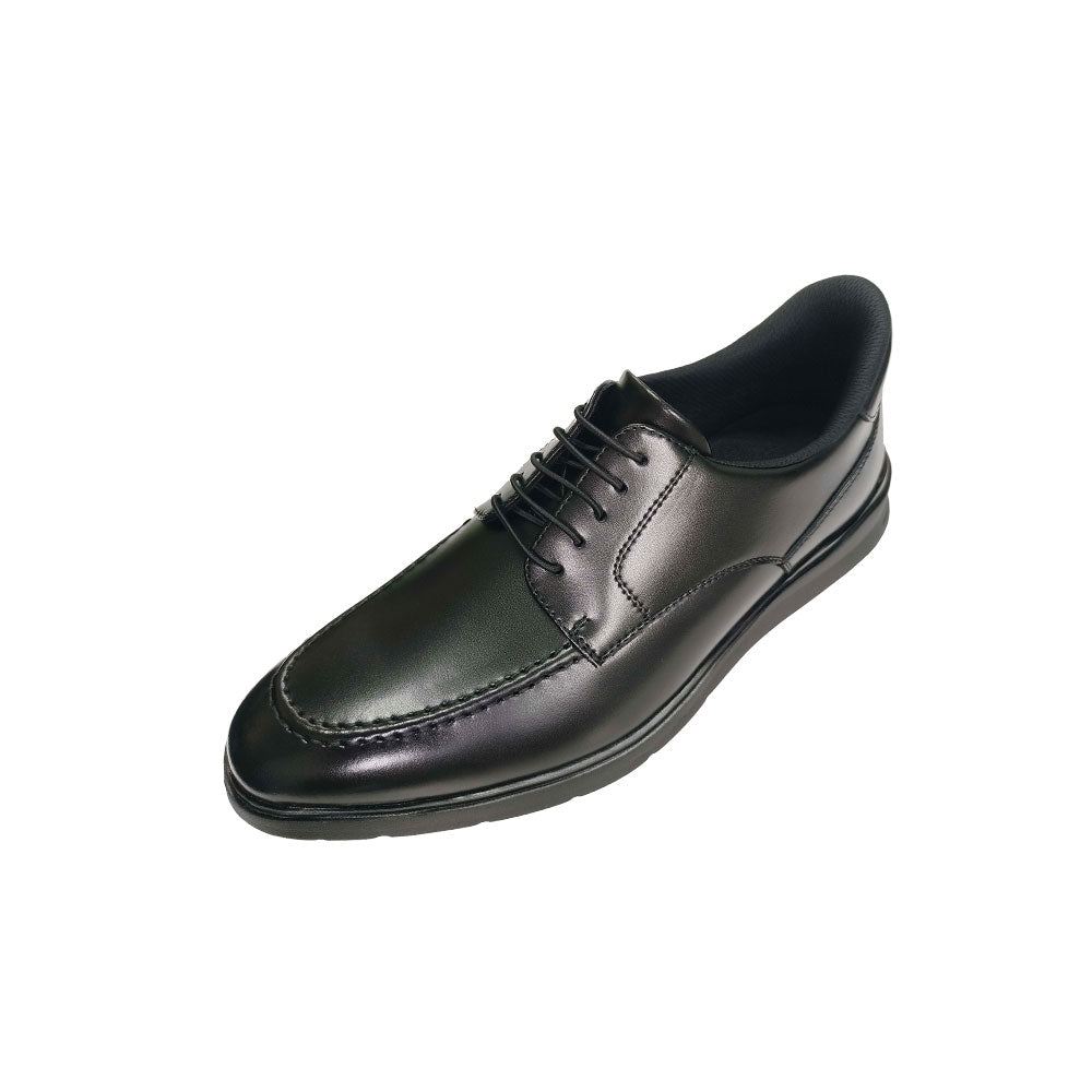 LB1501-BLK ビジネススニーカー 本革 幅広4E Uチップ ブラック ビジネスシューズ