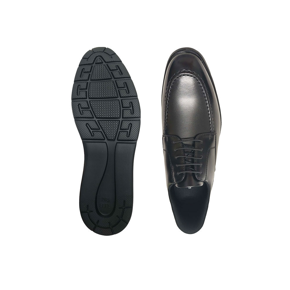 LB1501-BLK ビジネススニーカー 本革 幅広4E Uチップ ブラック ビジネスシューズ